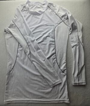 Devops Men's White Activewear Long Sleeve Size Medium